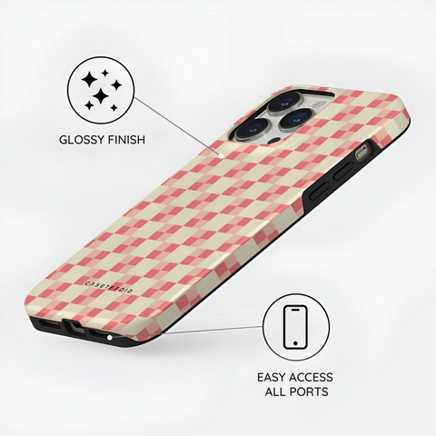 Blush Grid - iPhone 13 Pro Case