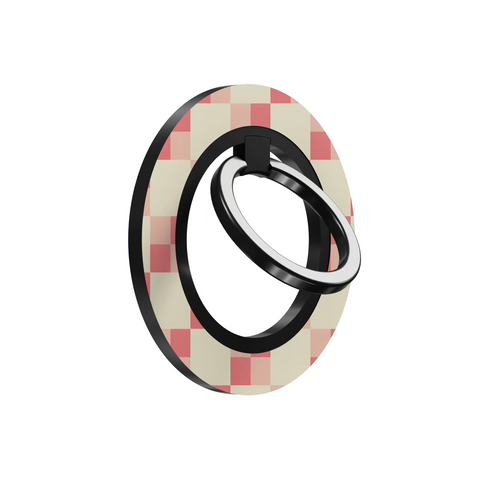 Blush Grid - Magnetic Ring Holder