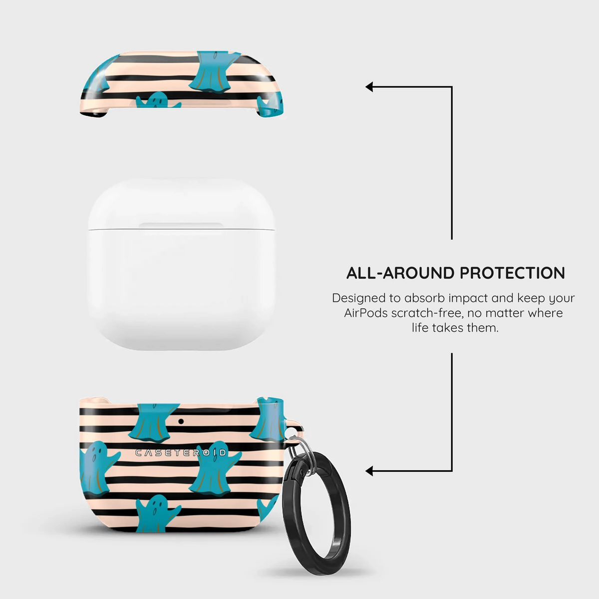 Boo Stripes - AirPods 5 Case