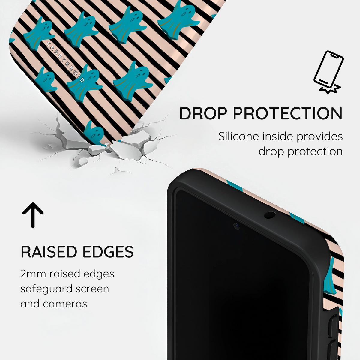 Boo Stripes - Samsung Galaxy S23 Case
