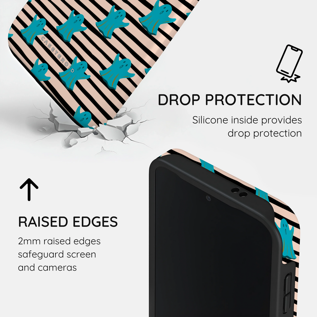 Boo Stripes - Samsung Galaxy S24 Case