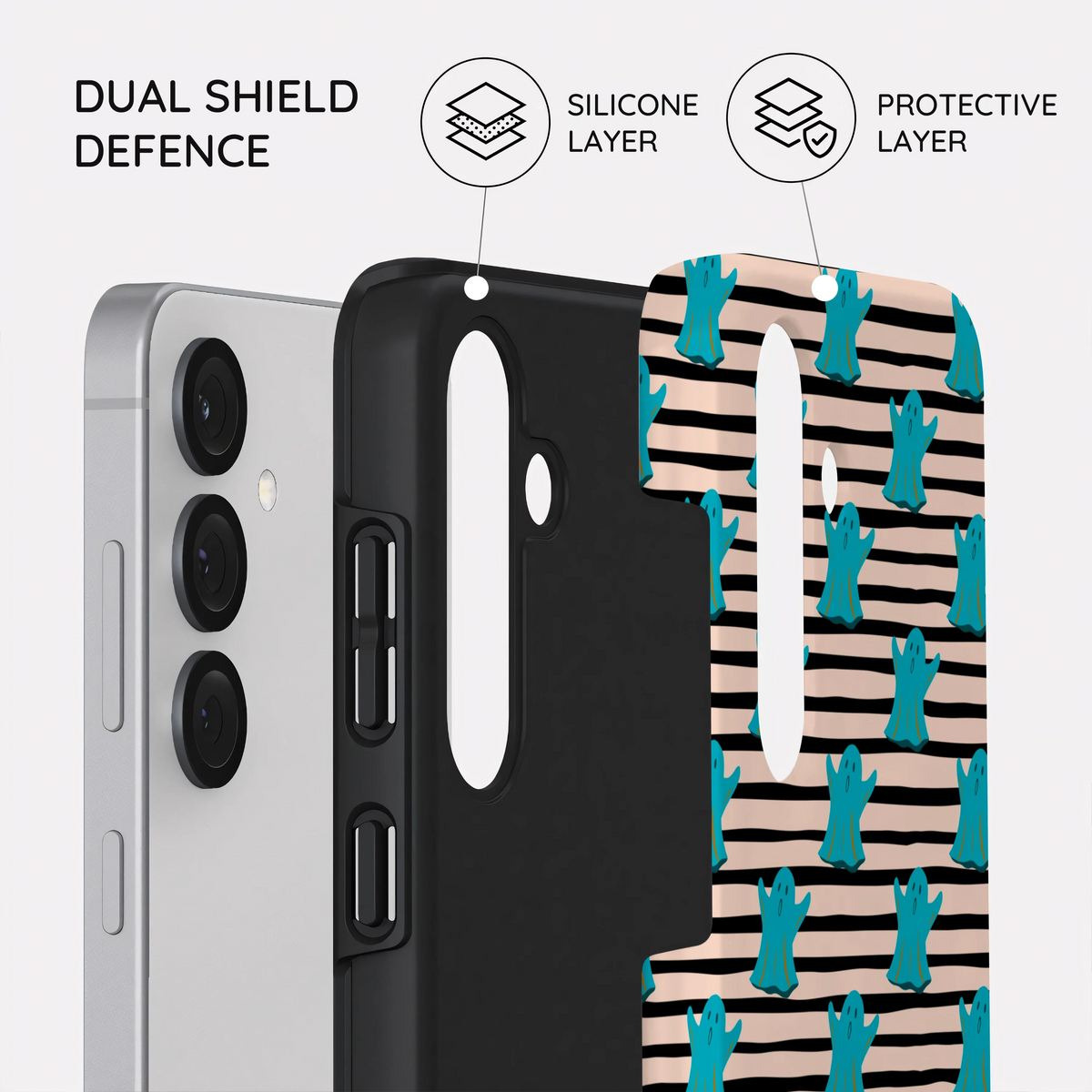 Boo Stripes - Samsung Galaxy S25 Case