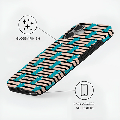 Boo Stripes - iPhone 16 Case