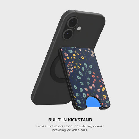 Botanical Kaleidoscope - Magnetic Wallet & Stand