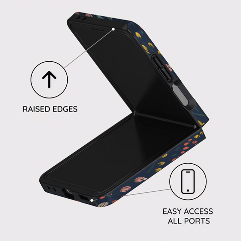 Botanical Kaleidoscope - Samsung Galaxy Z Flip 7 Case