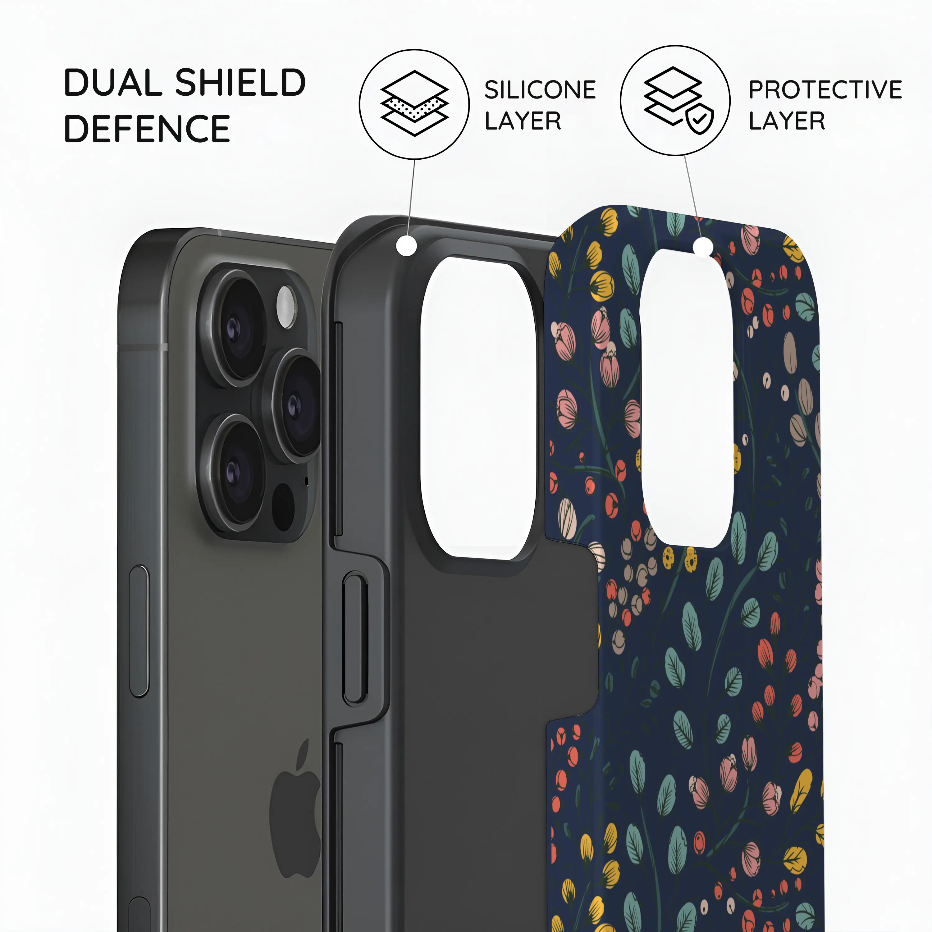 Botanical Kaleidoscope - iPhone 15 Pro Case