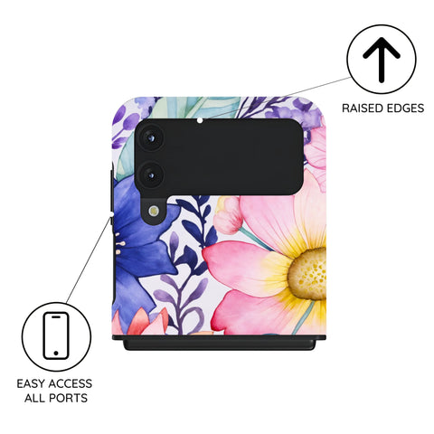 Bouquet Symphony - Samsung Galaxy Z Flip 4 Case