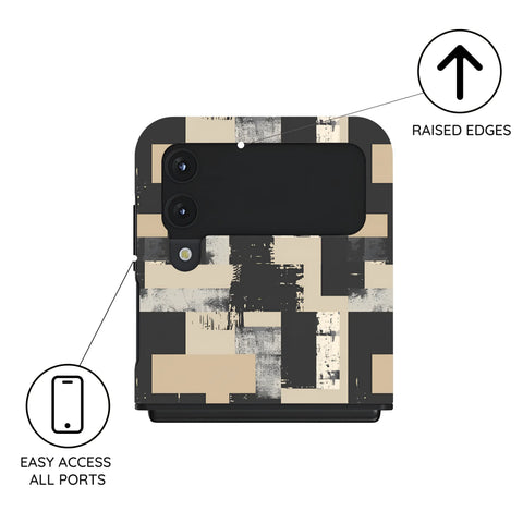 Brutal Geometry - Samsung Galaxy Z Flip 4 Case