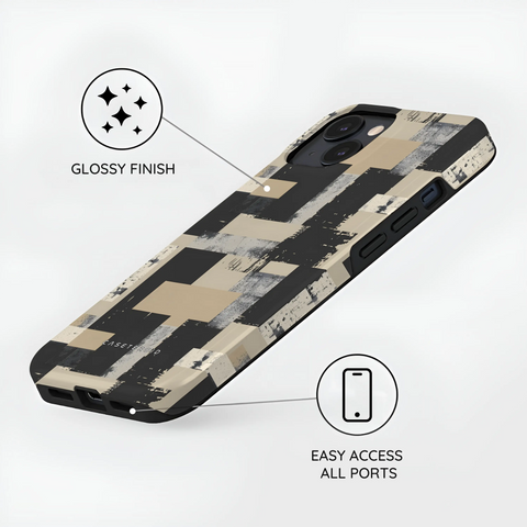 Brutal Geometry - iPhone 15 Case