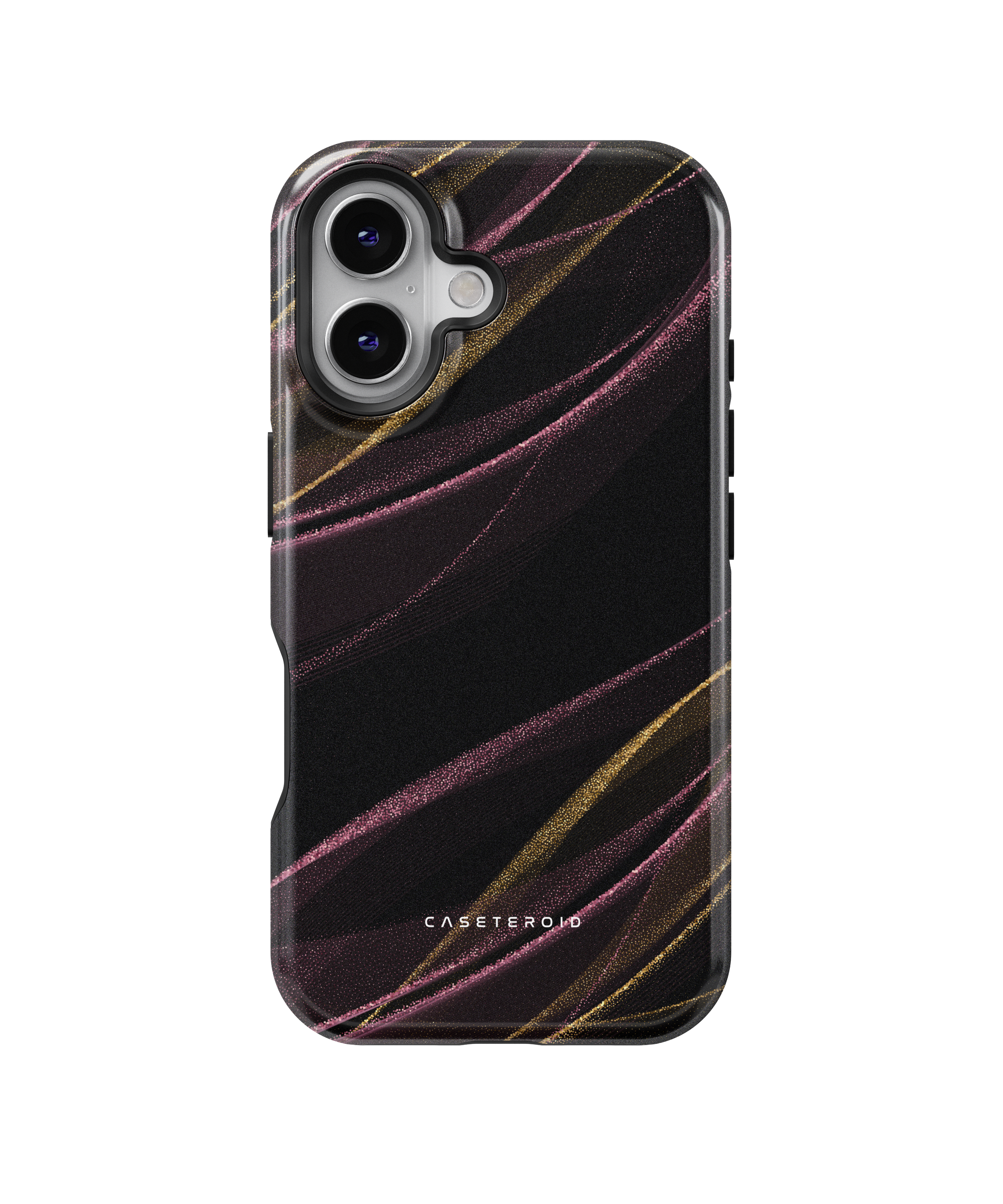 iPhone Tough Case with MagSafe - Burgundy Gilded Elegance - CASETEROID