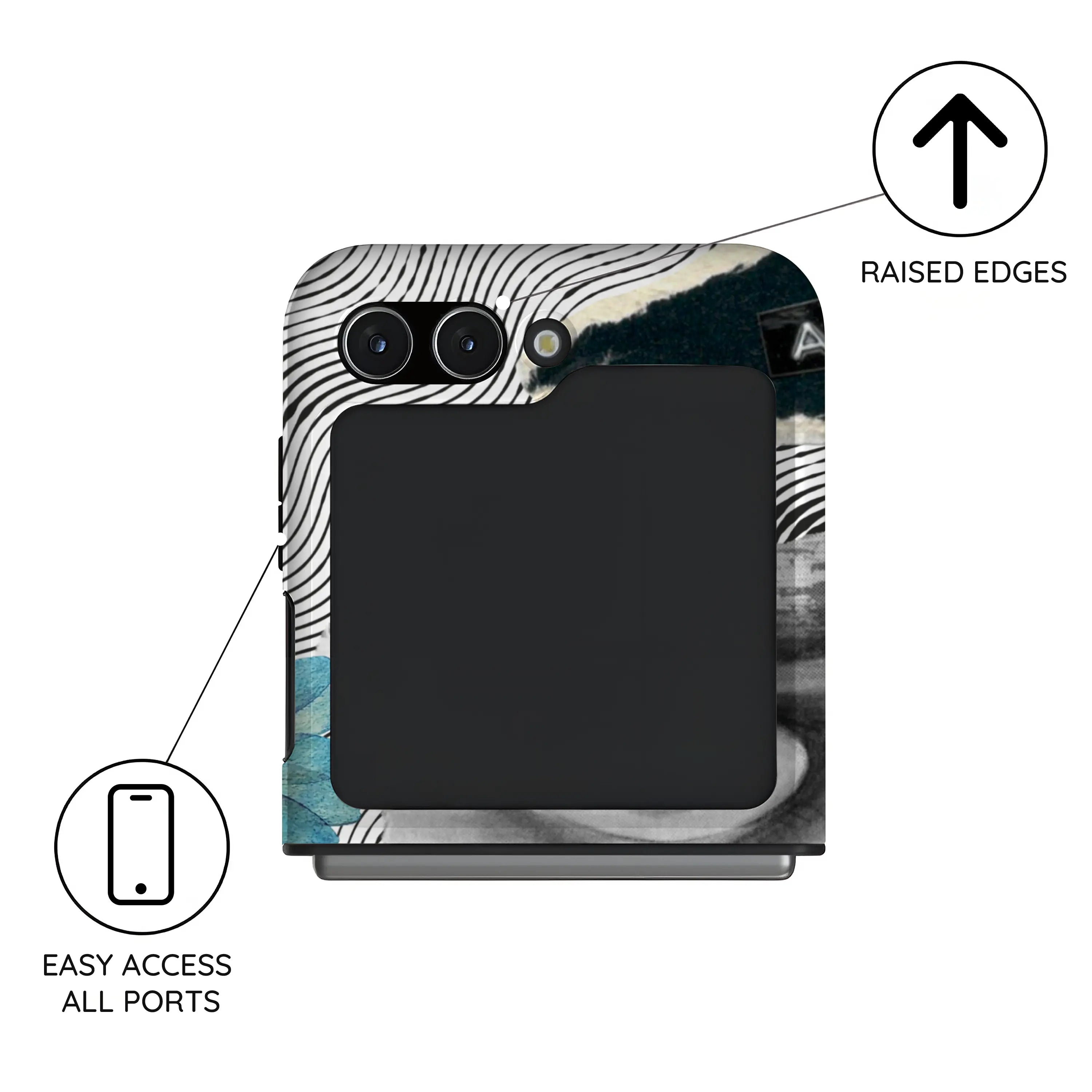 Buzzing with Life - Samsung Galaxy Z Flip 5 Case