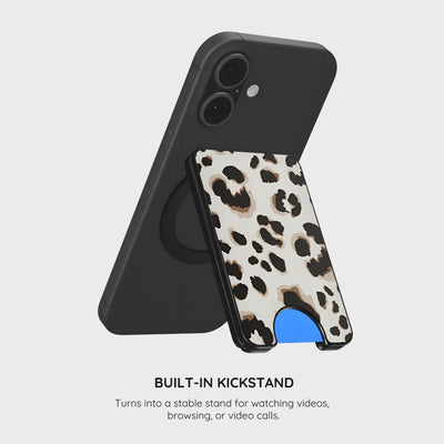 Café Cheetah - Magnetic Wallet & Stand