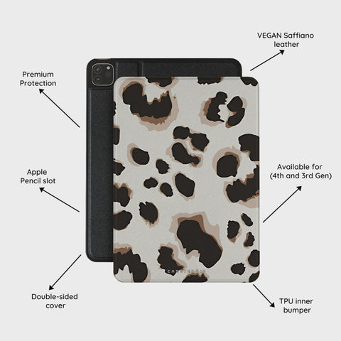 Café Cheetah - iPad Pro 12.9 (4th/3rd Gen) Case