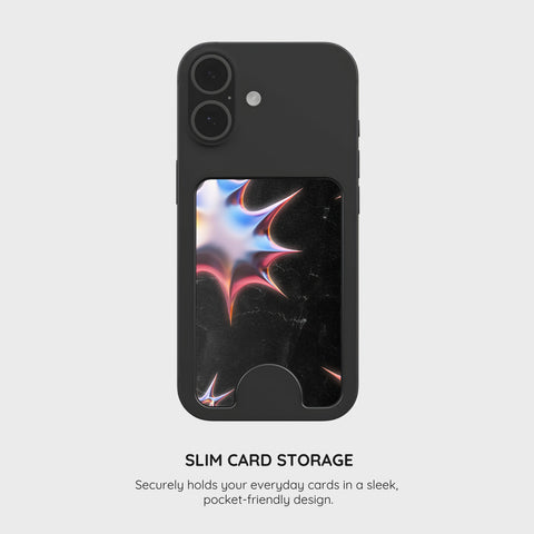 Celestial Noir Galaxy - Magnetic Wallet & Stand