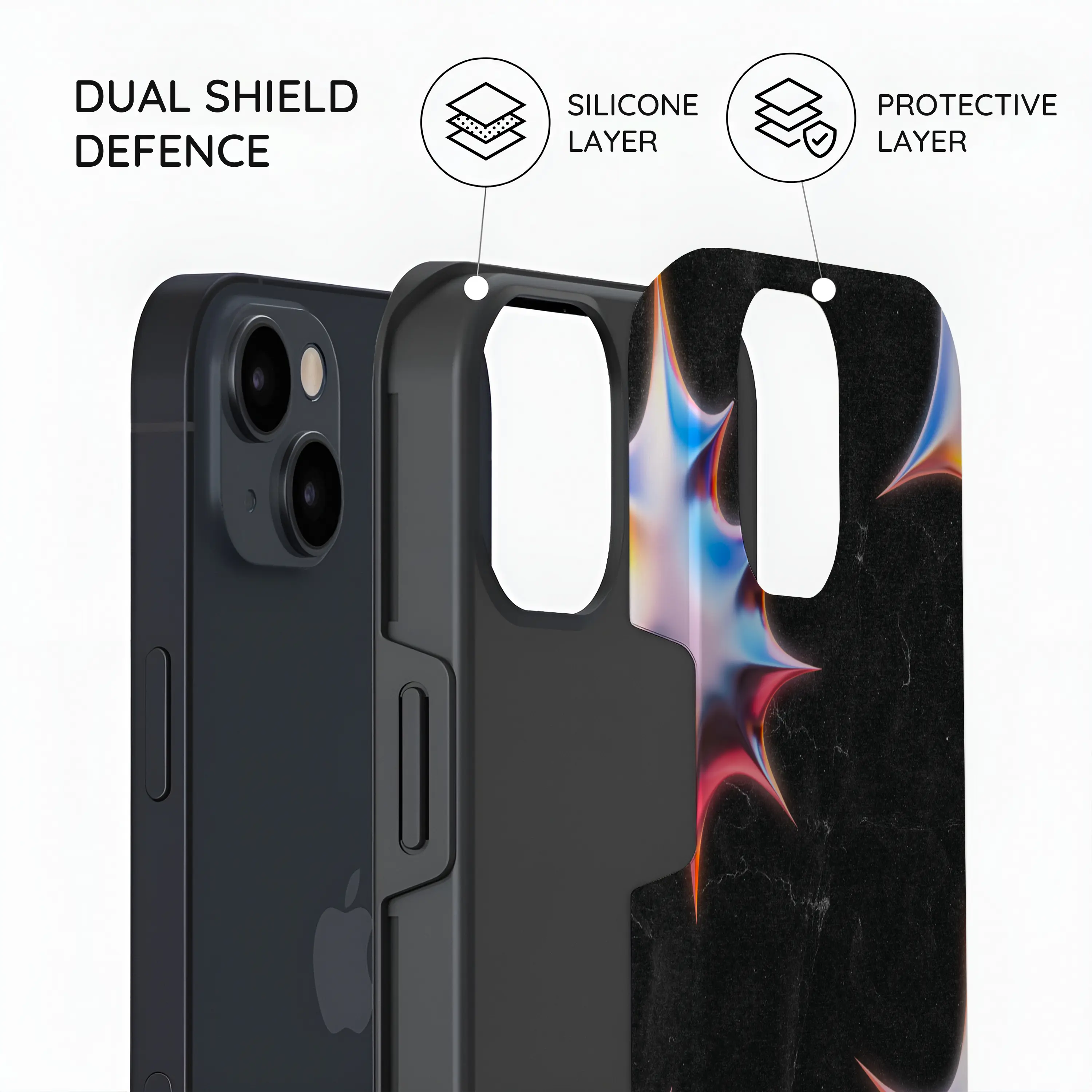 Celestial Noir Galaxy - iPhone 13 Case