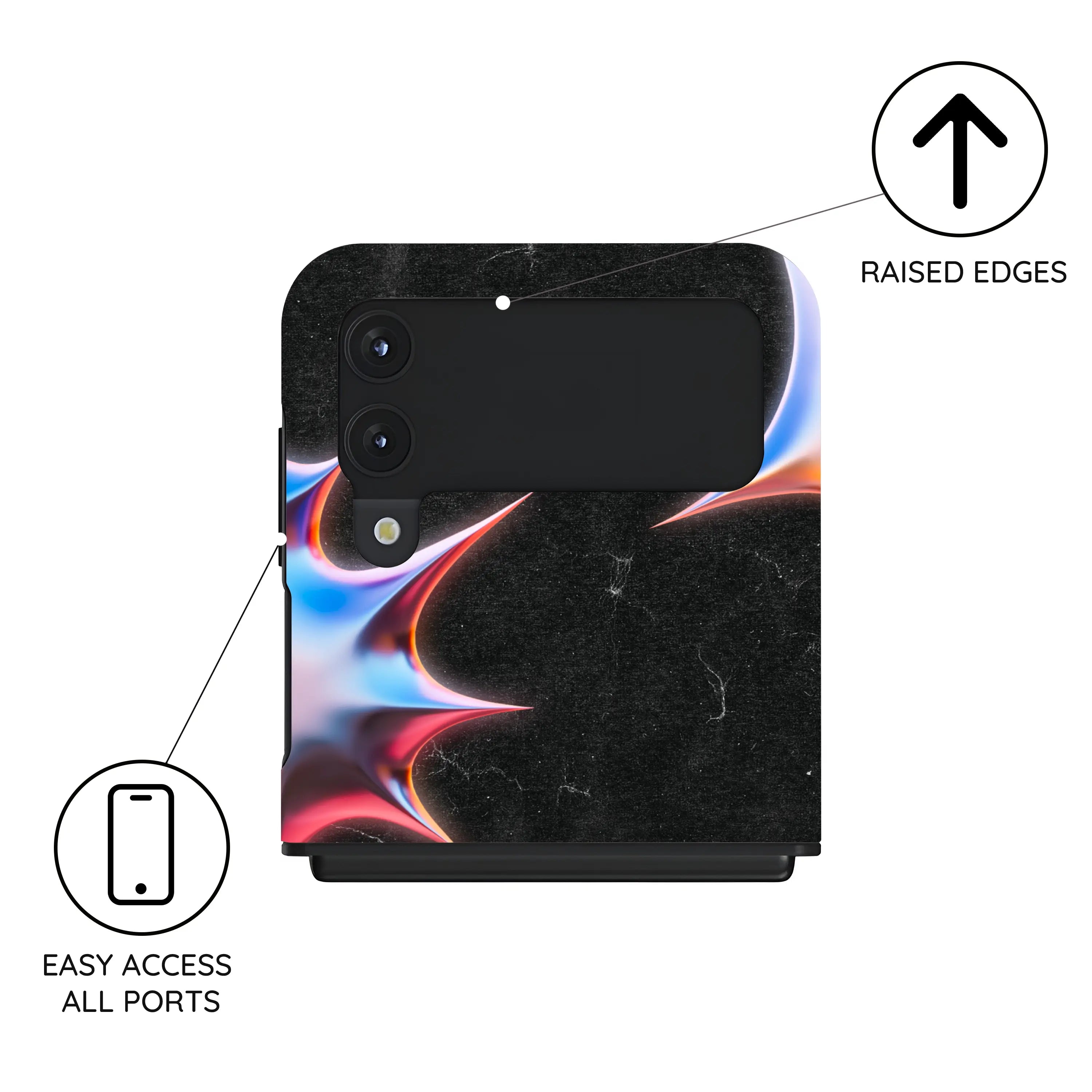Celestial Noir Galaxy - Samsung Galaxy Z Flip 4 Case