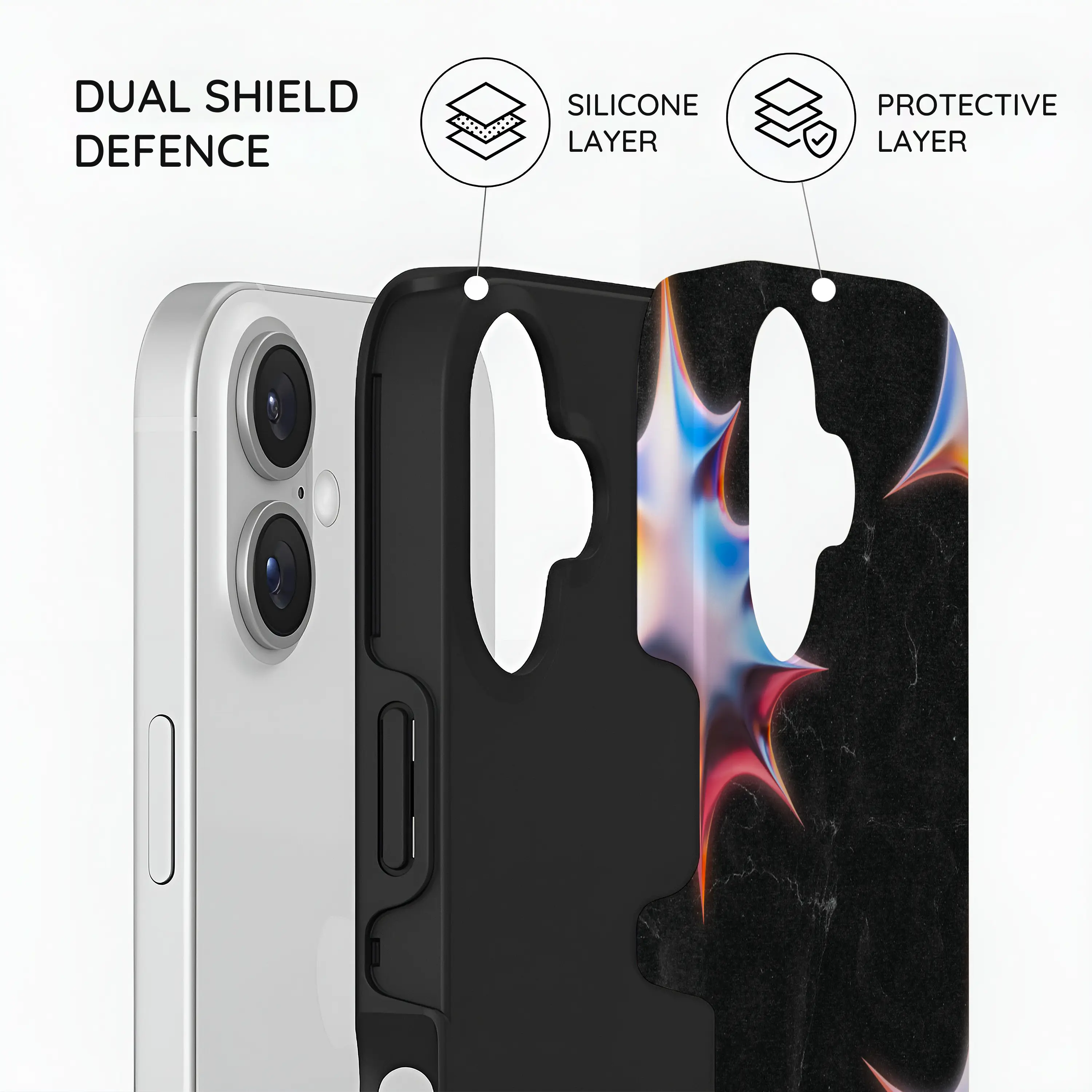 Celestial Noir Galaxy - iPhone 16 Case