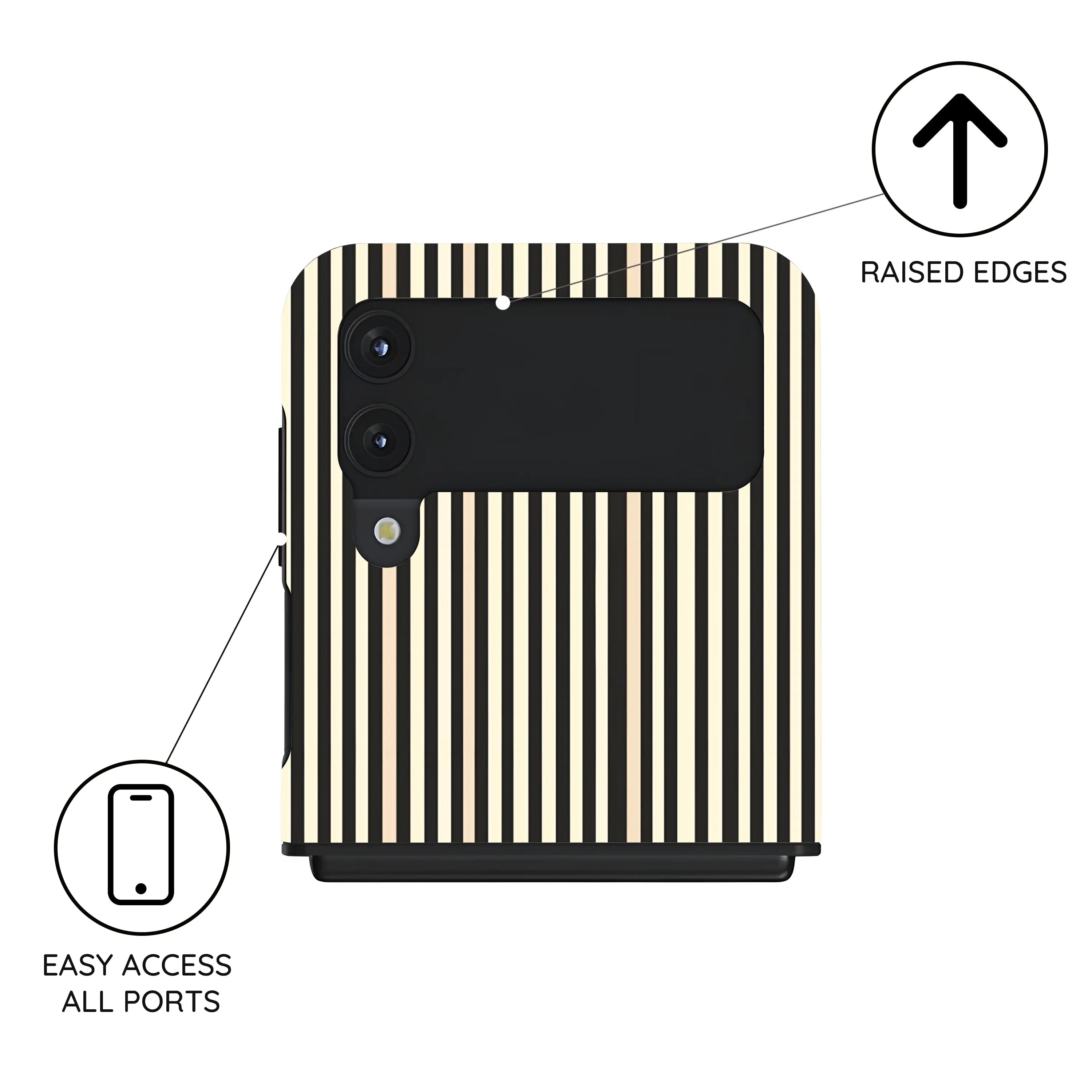 Code Stripe - Samsung Galaxy Z Flip 4 Case