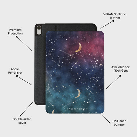 Cosmic Moonlit Pattern - iPad 10.9 (10th Gen) Case