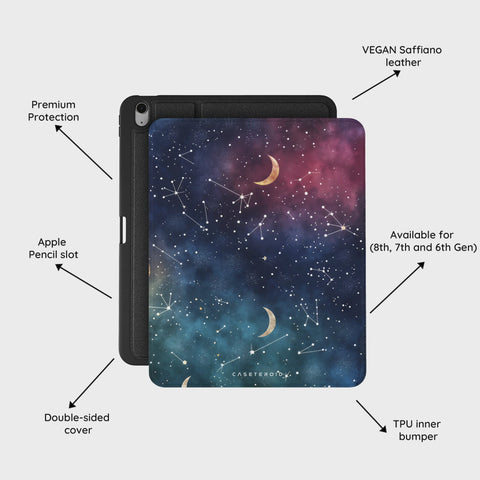 Cosmic Moonlit Pattern - iPad Air 13 (8th/7th/6th Gen) Case