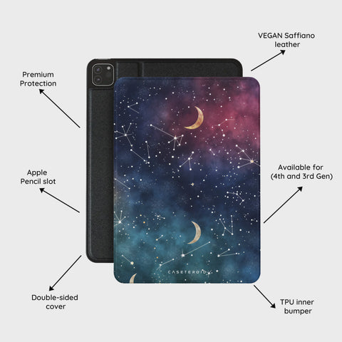 Cosmic Moonlit Pattern - iPad Pro 12.9 (4th/3rd Gen) Case