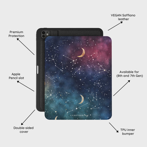 Cosmic Moonlit Pattern - iPad Pro 13 (8th/7th Gen) Case