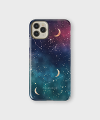 iPhone Tough Case - Cosmic Moonlit Pattern