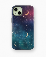 iPhone Tough Case - Cosmic Moonlit Pattern