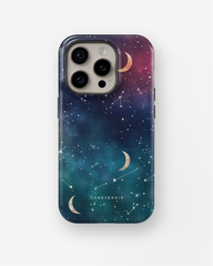 iPhone Tough Case - Cosmic Moonlit Pattern