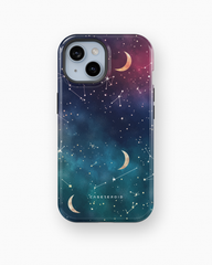 iPhone Tough Case - Cosmic Moonlit Pattern