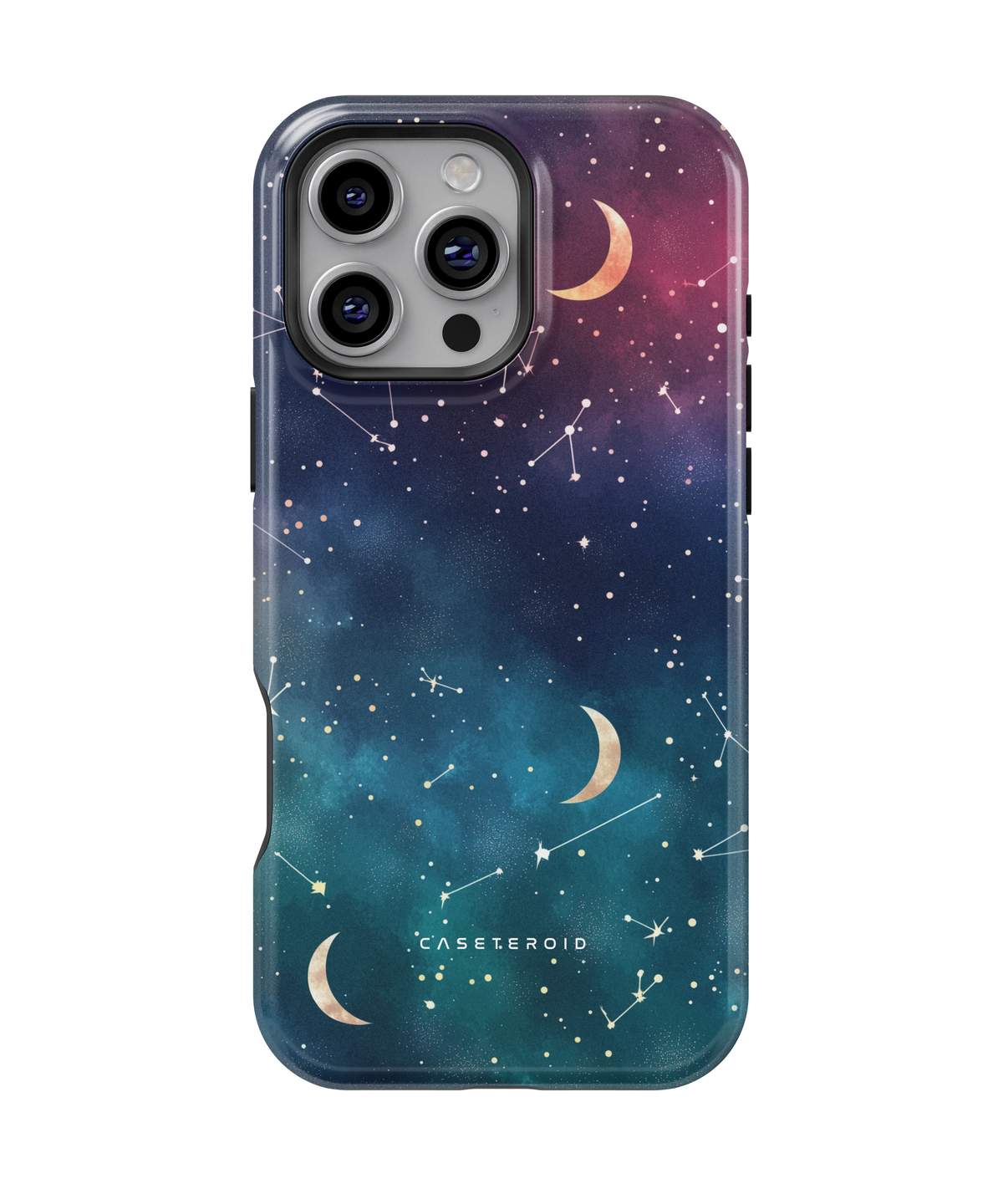 iPhone Tough Case - Cosmic Moonlit Pattern