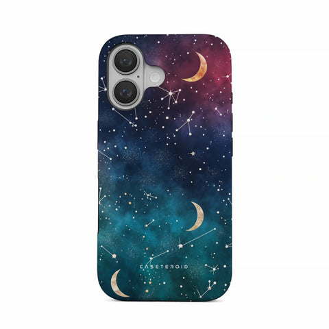 Cosmic Moonlit Pattern - iPhone 16 Plus Case