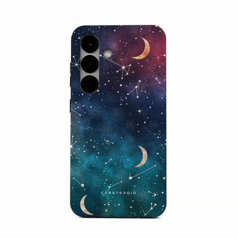 Cosmic Moonlit Pattern - Samsung Galaxy S25 Case
