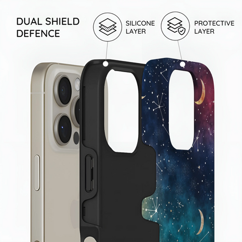 Cosmic Moonlit Pattern - iPhone 16 Pro Max Case