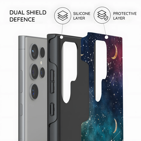 Cosmic Moonlit Pattern - Samsung Galaxy S24 Ultra Case