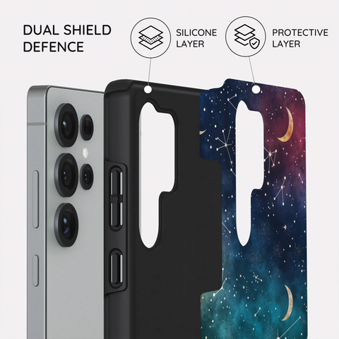 Cosmic Moonlit Pattern - Samsung Galaxy S25 Ultra Case