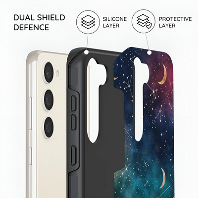 Cosmic Moonlit Pattern - Samsung Galaxy S23 Case