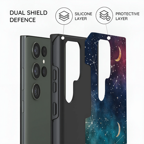Cosmic Moonlit Pattern - Samsung Galaxy S23 Ultra Case