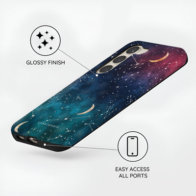 Cosmic Moonlit Pattern - Samsung Galaxy S23 Case