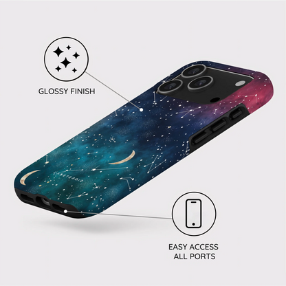 Cosmic Moonlit Pattern - iPhone 17 Pro Case
