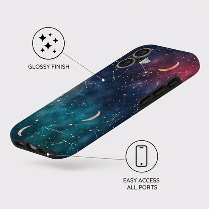 Cosmic Moonlit Pattern - iPhone 17 Case