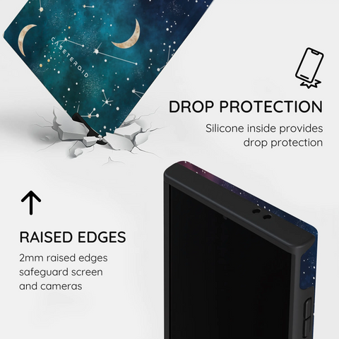 Cosmic Moonlit Pattern - Samsung Galaxy S24 Ultra Case