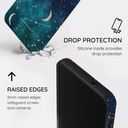 Cosmic Moonlit Pattern - Samsung Galaxy S25 Case