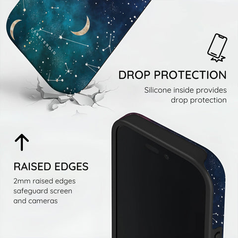 Cosmic Moonlit Pattern - iPhone 16 Plus Case
