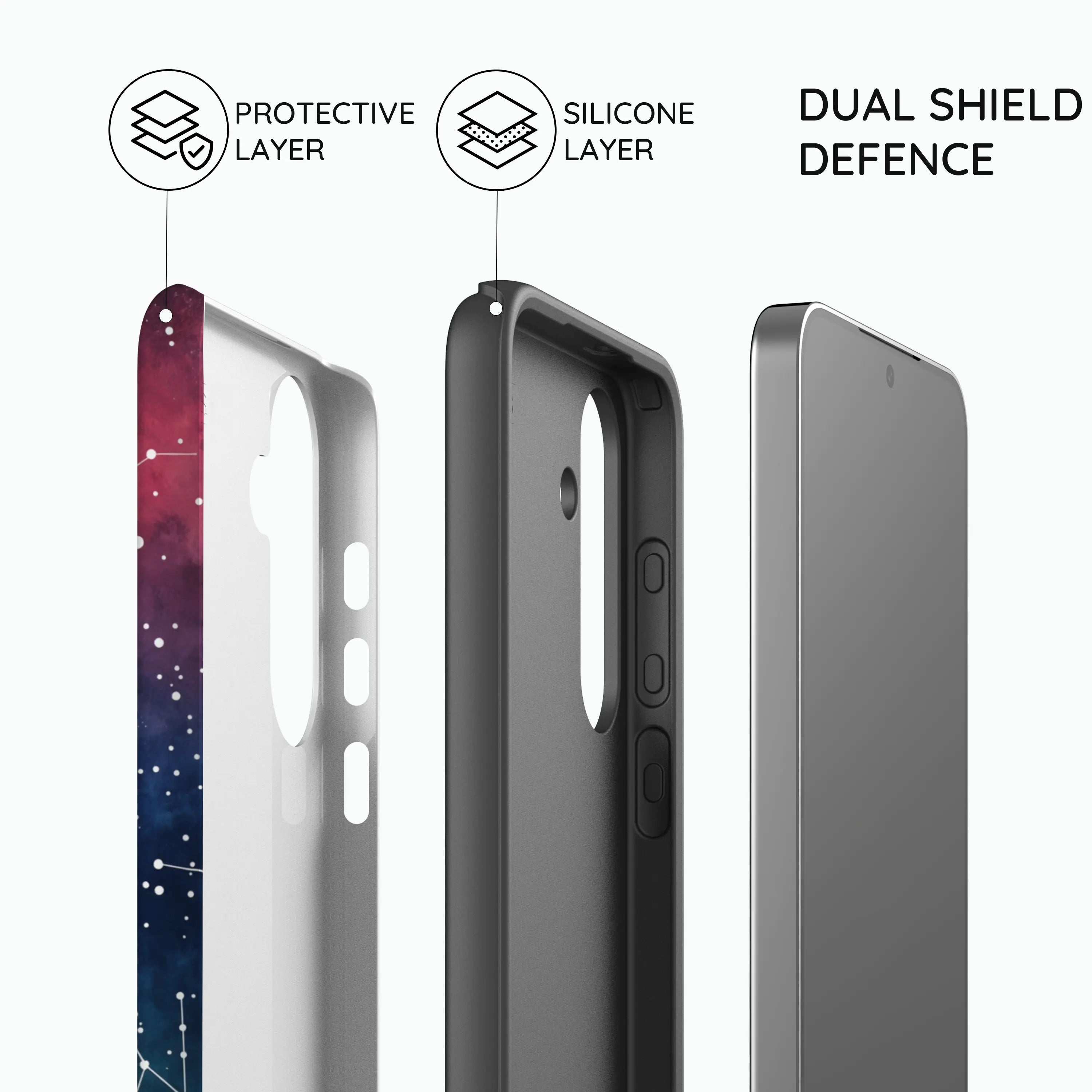 Cosmic Moonlit Pattern - Samsung Galaxy S23 Case