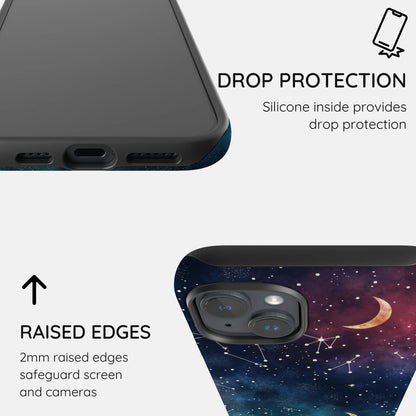 Cosmic Moonlit Pattern - iPhone 14 Plus Case