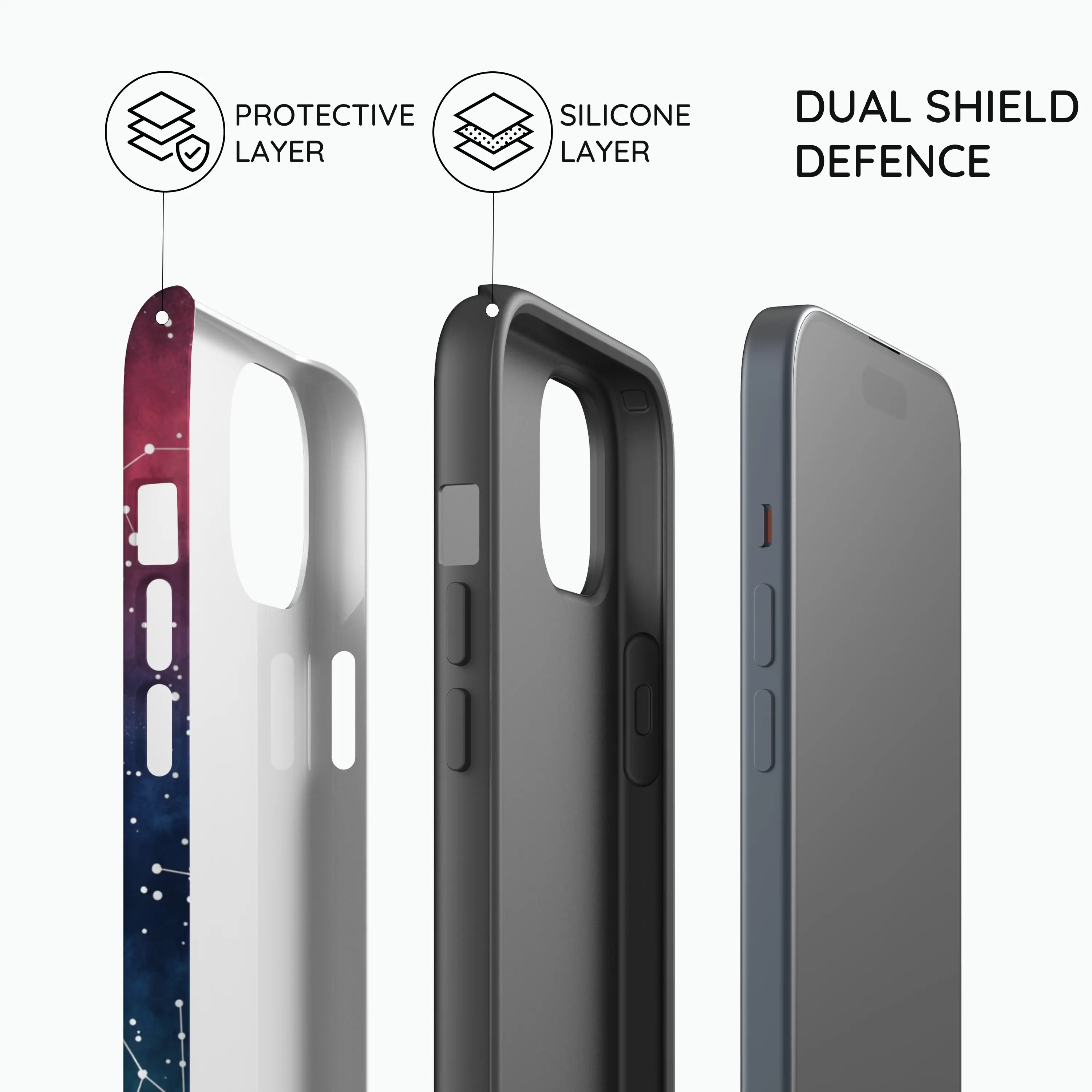 Cosmic Moonlit Pattern - iPhone 14 Plus Case