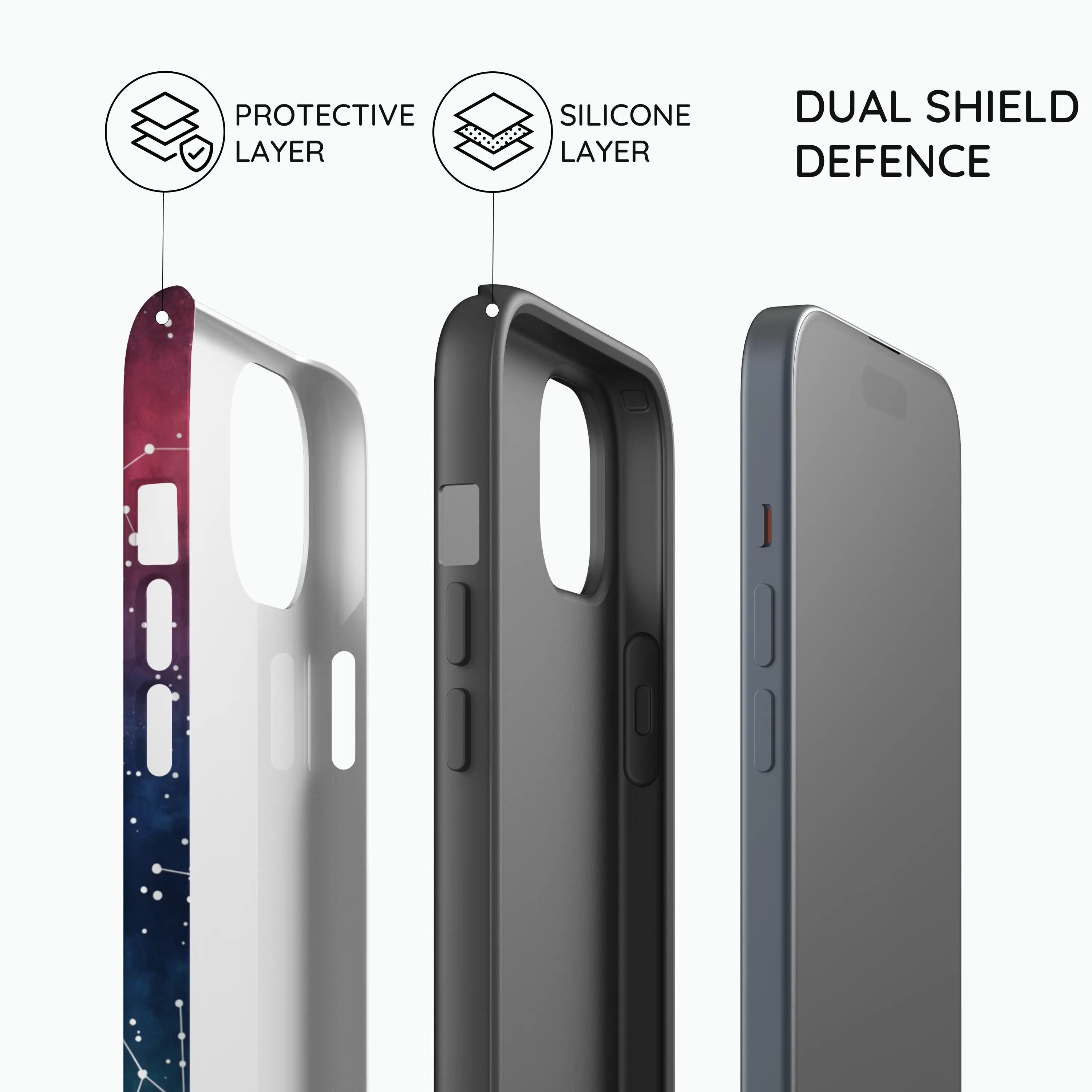 Cosmic Moonlit Pattern - iPhone 15 Plus Case