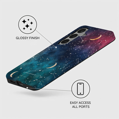 Cosmic Moonlit Pattern - Samsung Galaxy S26 Case