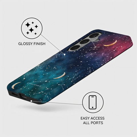 Cosmic Moonlit Pattern - Samsung Galaxy S26 Plus Case